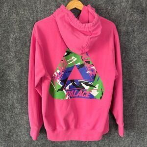 Palace Skateboards Tri Camo Hoodie Men Medium‎ Pink Skater Sweatshirt Streetwear